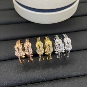 피덴 이어링 다이아몬드 장식 8자형 이어 커프(3color)