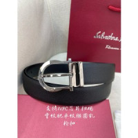 페라가모 반원 버클 가죽 벨트 3.5cm(2color)