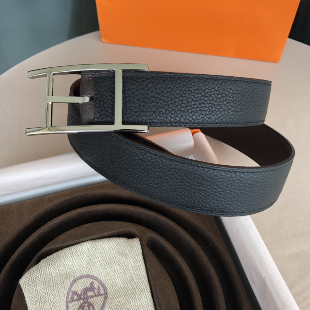 에르메스 Quentin 양면 벨트 32cm 2컬러