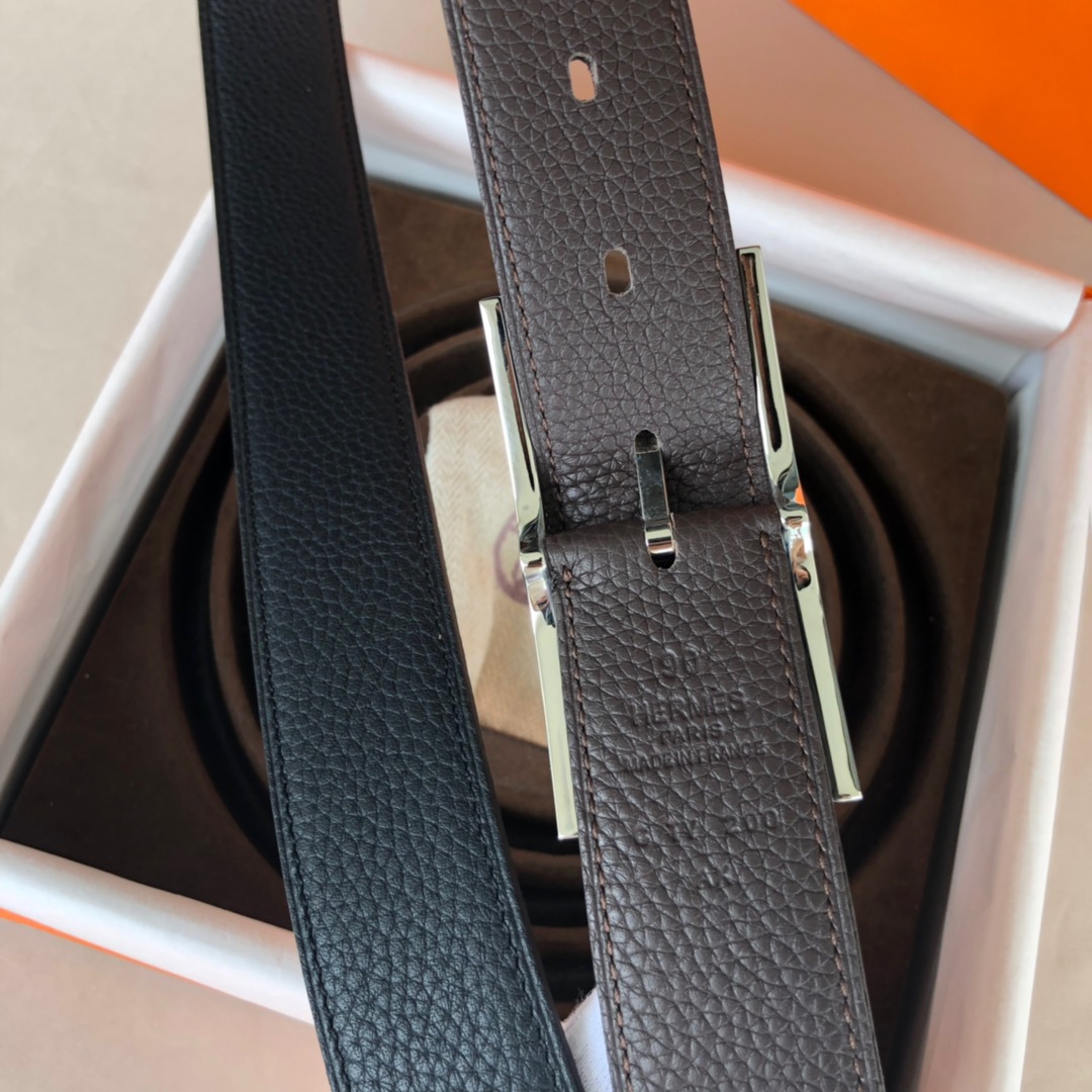 에르메스 Quentin 양면 벨트 32cm 2컬러