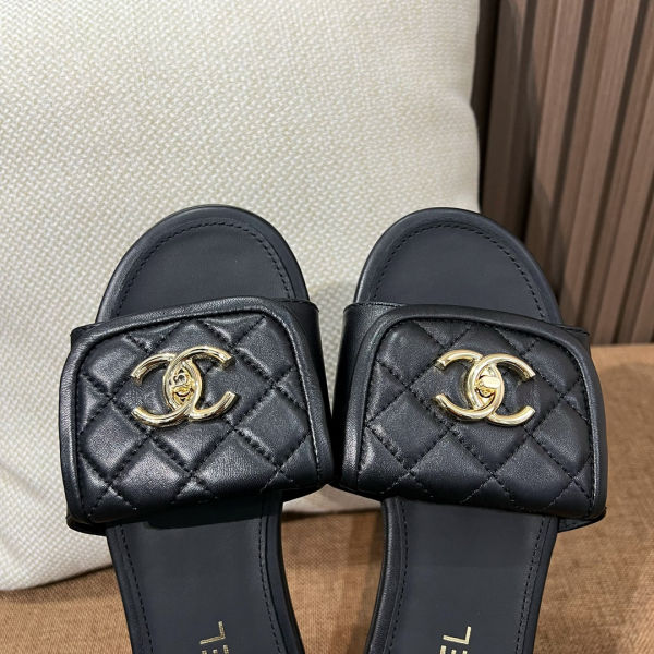 샤넬 턴락 슬리퍼